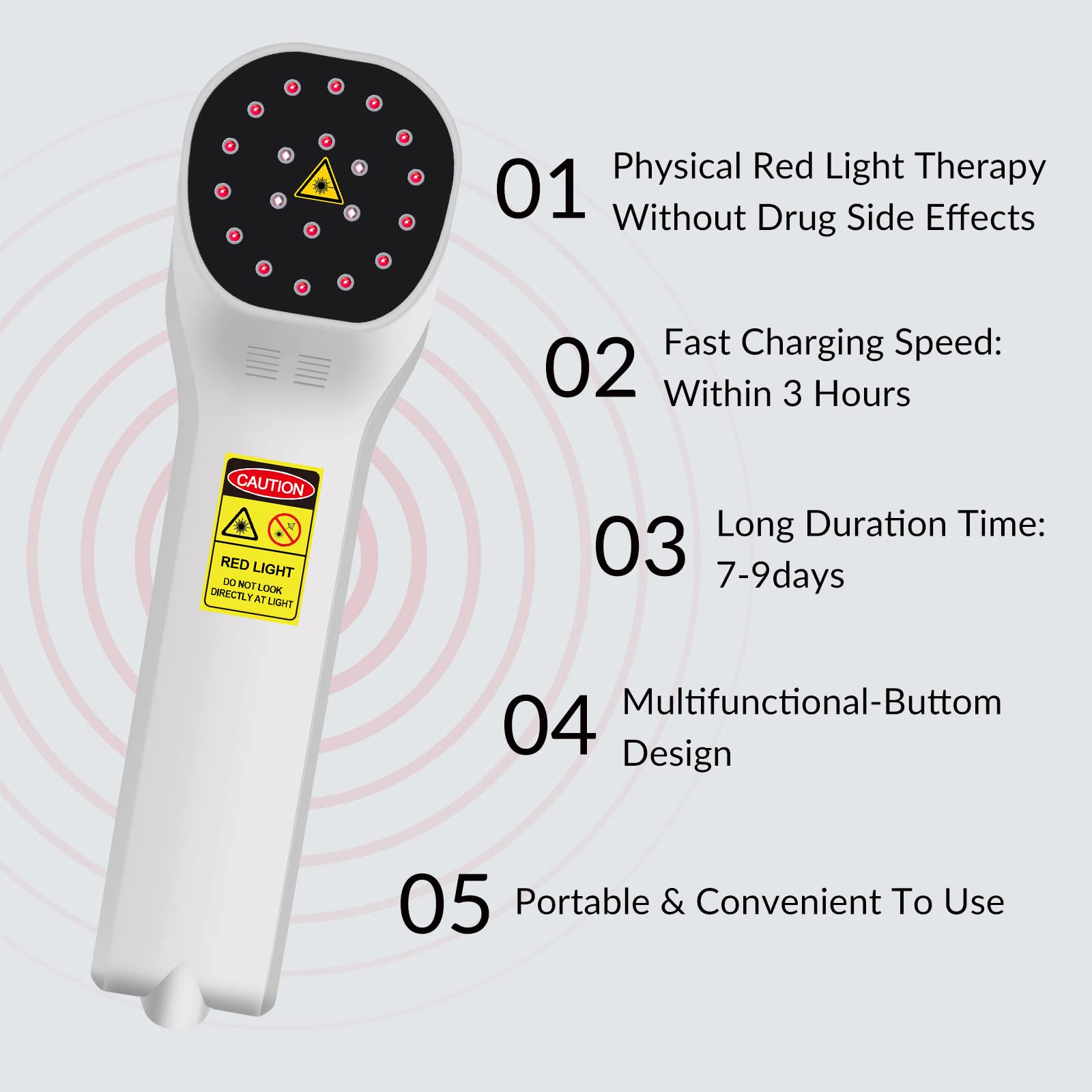 Toponechoice device in use on forearm for minor muscle relief