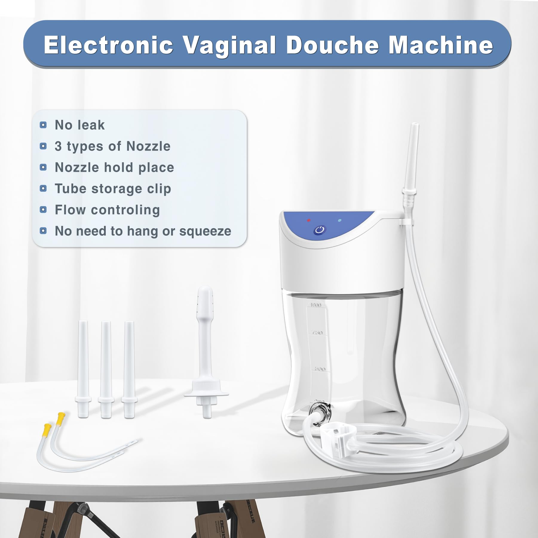 TopQuaFocus BPA-free enema unit for safe, durable at-home use.