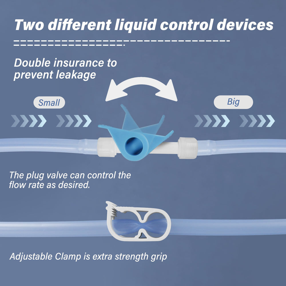 TopQuaFocus anti-back valve helps prevent backflow for a steadier session.