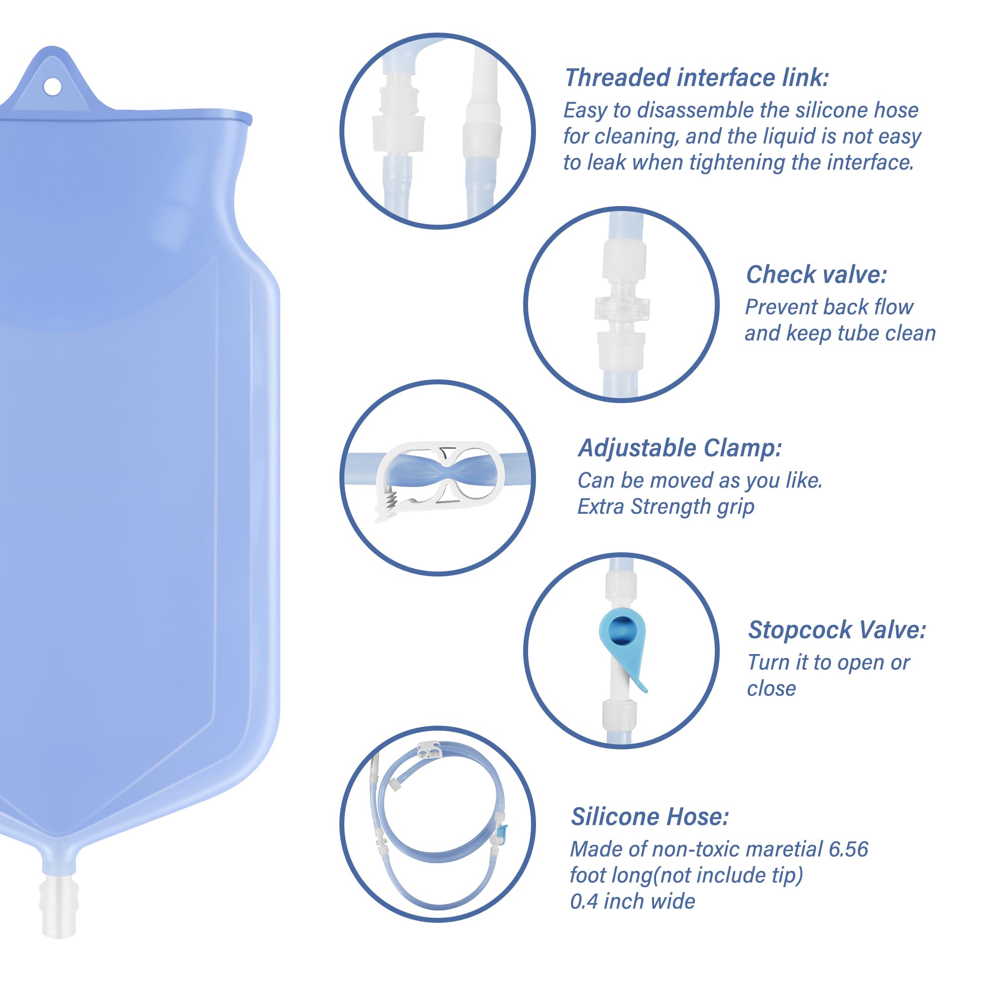 TopQuaFocus enema tips six-piece set offers soft, smooth options for customization.