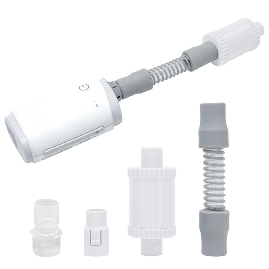 Tordale AirMini muffler packaging showing compact, travel-friendly design for noise reduction.