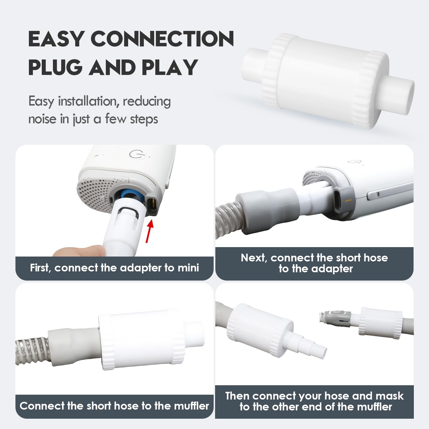 Tordale CPAP hose 22mm compatibility enabling easy integration with standard tubing.