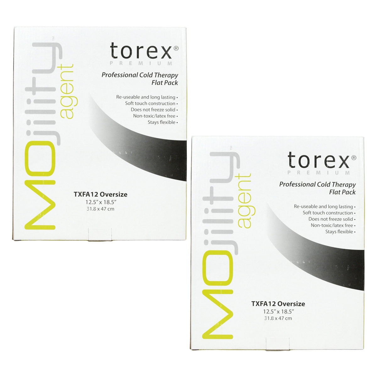 Torex TXFA12 oversized flat packs front view for contour cooling