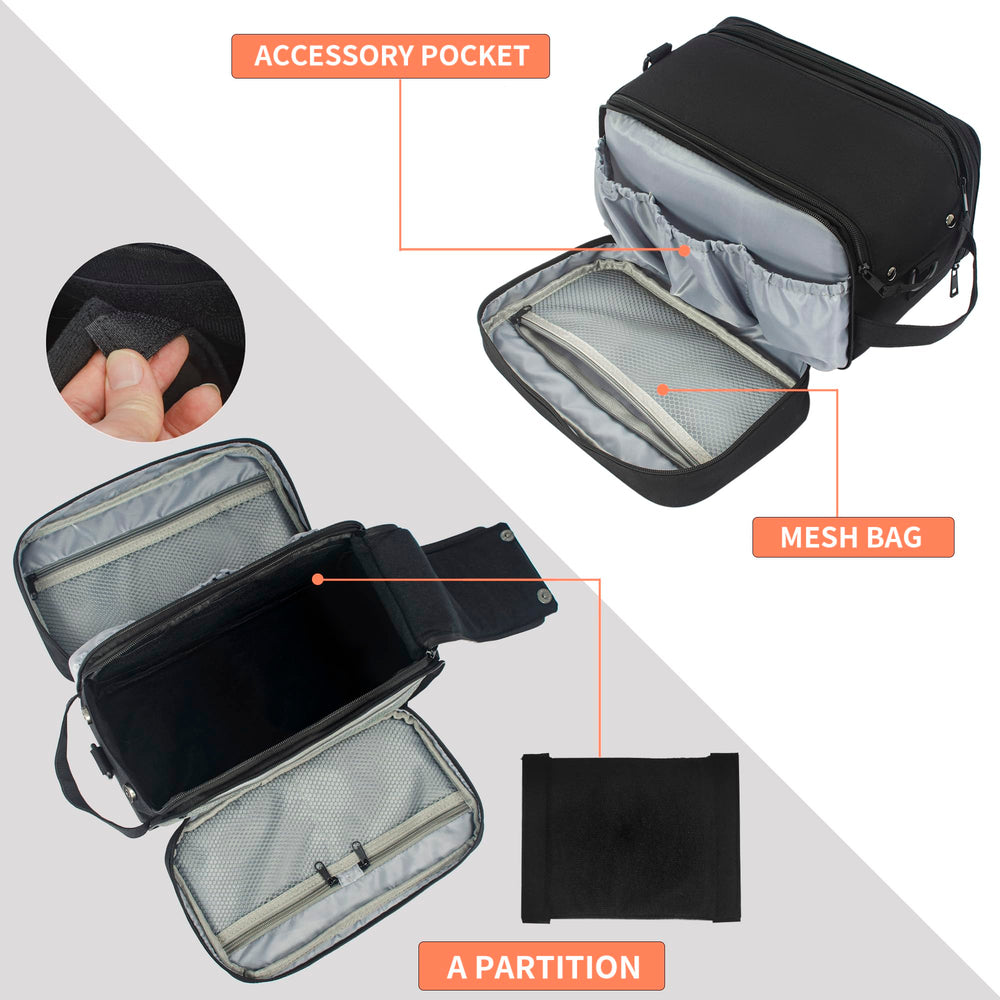TORIBIO CPAP travel bag double zipper enables quick access