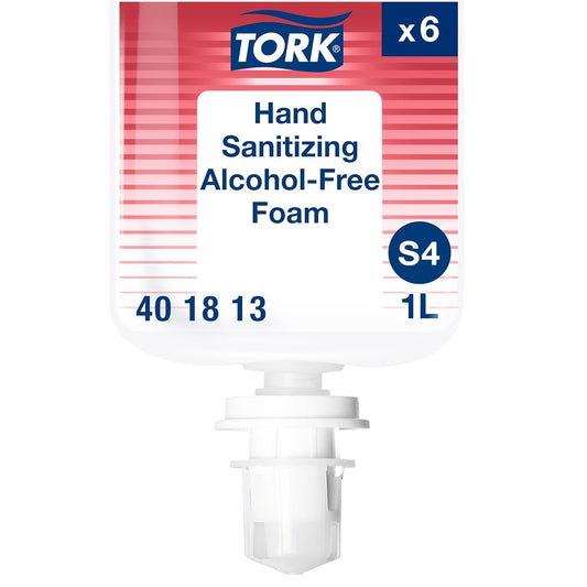 Tork S4 sealed refill bottle supports hygienic, single-use pumping.