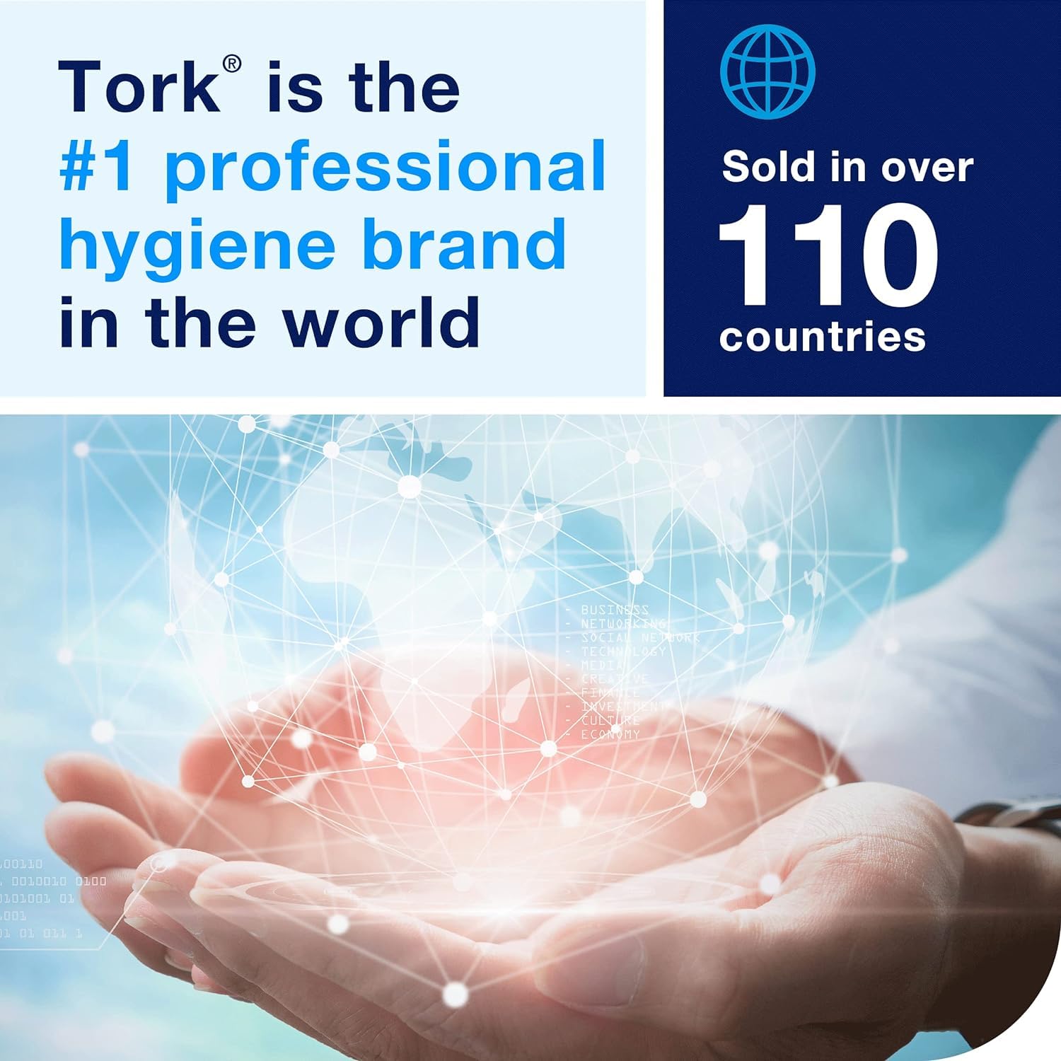 Tork alcohol-free foam S4 bottle being primed for quick refill.