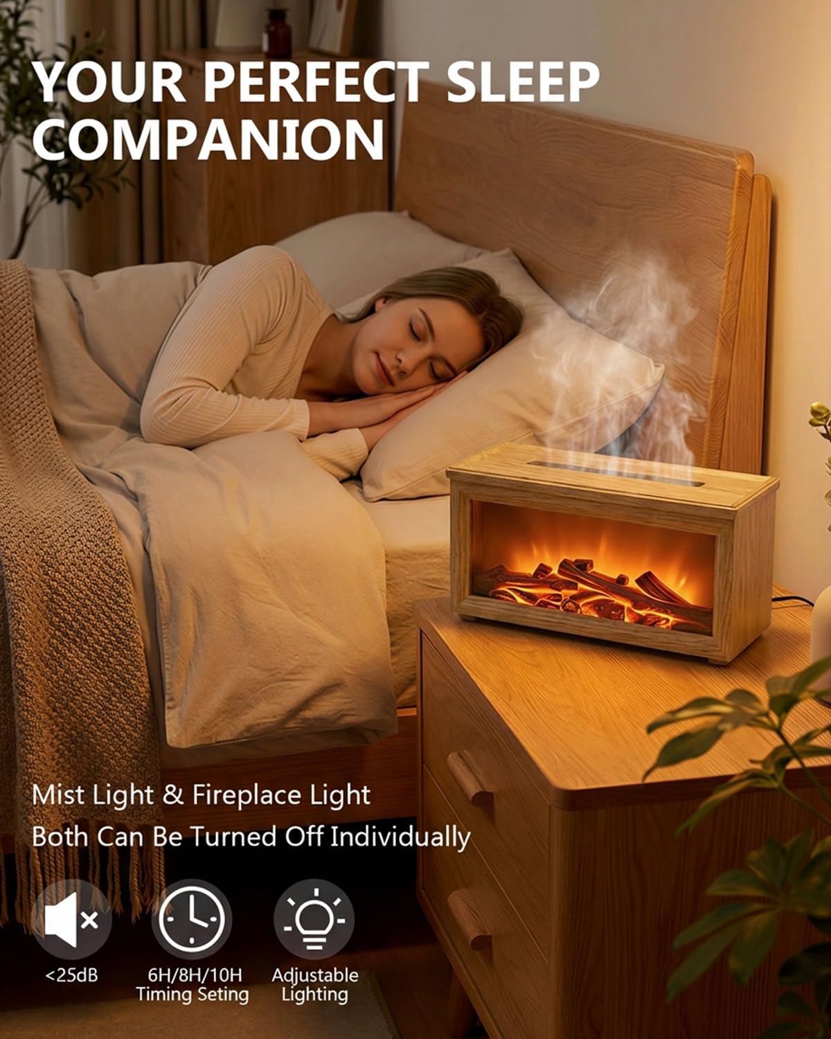 Torlaist diffuser remote control for timer and brightness from a distance.