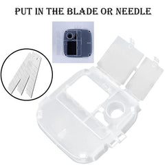 TorSor disposable sharps box designed for quick disposal when full