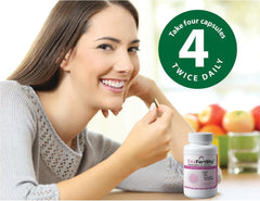 Total Fertility Preconception Women capsules featuring CoQ10 and PQQ for cellular energy.