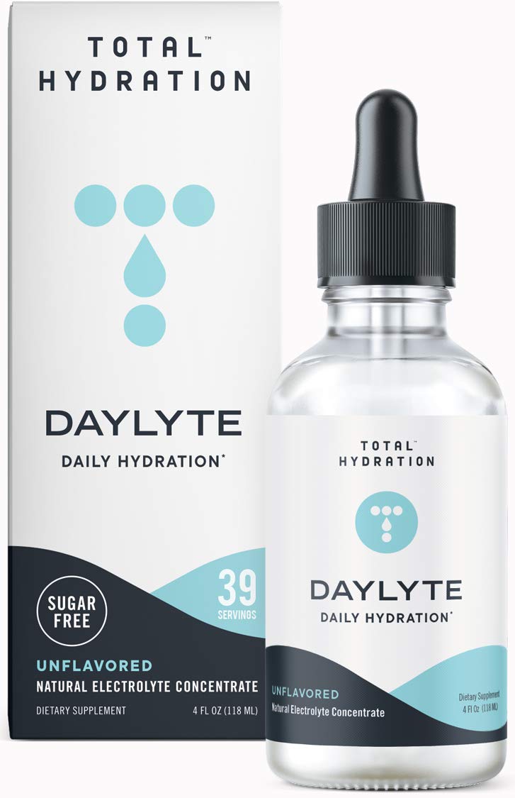 Total Hydration Daylyte bottle on countertop for daily hydration.
