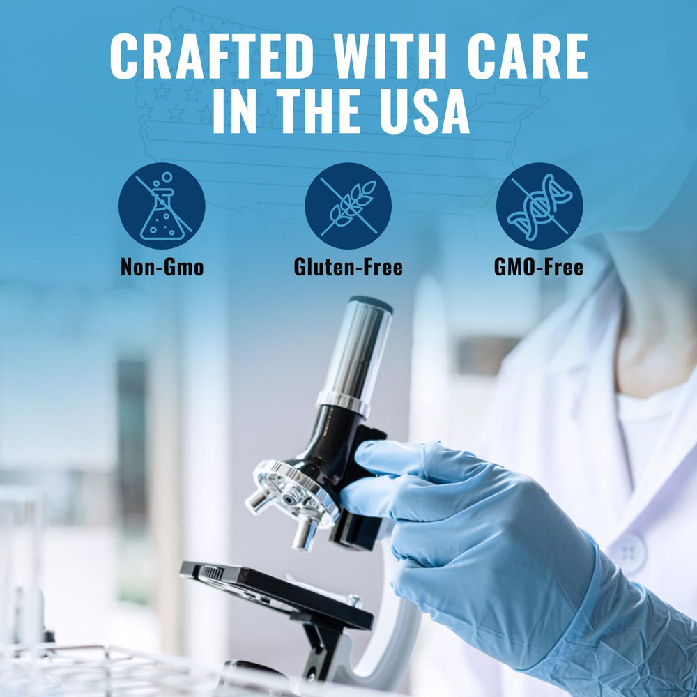 Total Nutra USA manufactured label underscores purity and transparent ingredient listing.