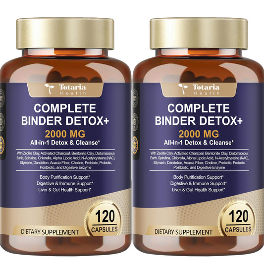 Totaria 2-pack 2000mg detox bottle for daily toxin support.