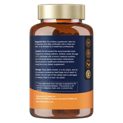 Totaria bottle with back-view emphasizing non-GMO and vegan qualities