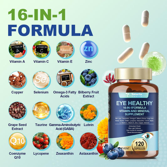 Totaria AREDS 2 capsules close-up for easy daily intake