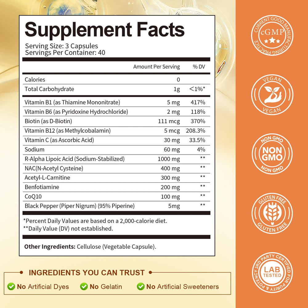Totaria CoQ10 NAC panel illustrating antioxidant synergy