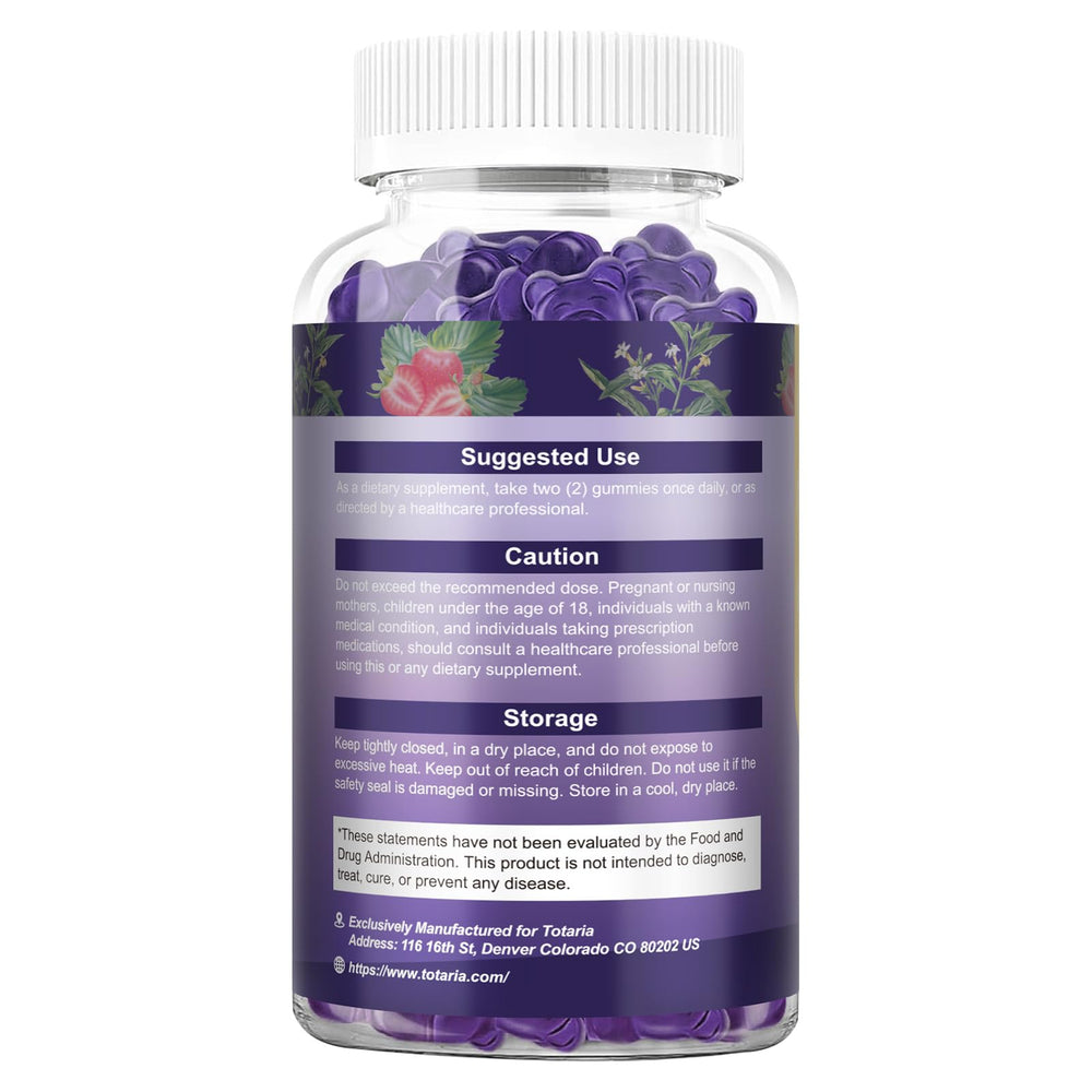 Totaria Cortisol Gummies workdesk setup implying daytime focus and calm.