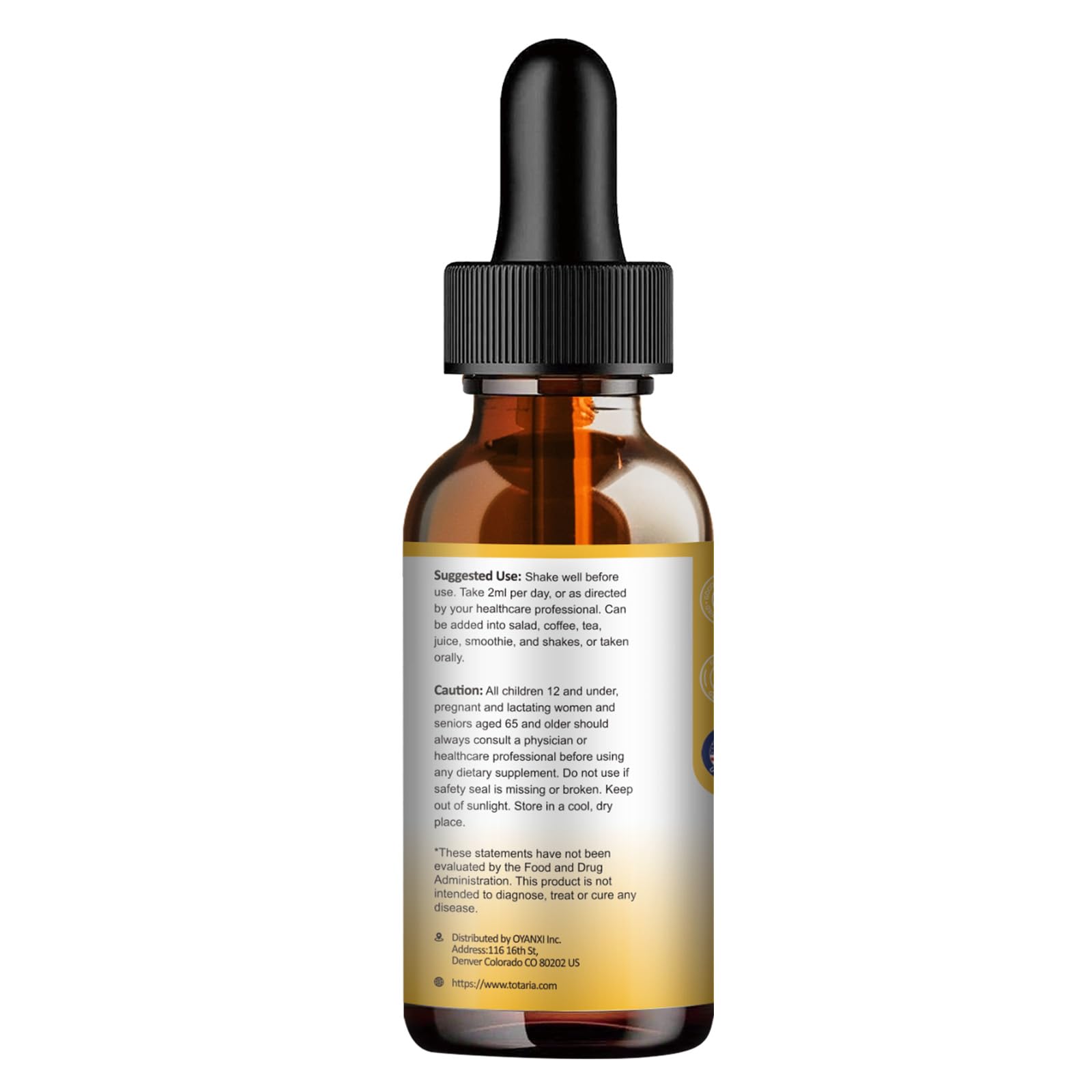 Lifestyle scene with Totaria drops for daily routines