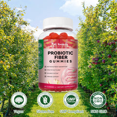 Totaria fiber gummies serving size image emphasizes fiber per portion.