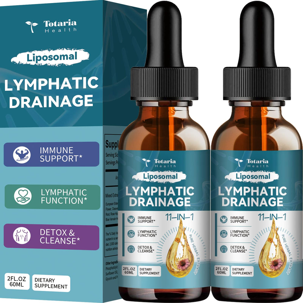 Totaria Liposomal Lymph Drops bottle front for daily lymph support