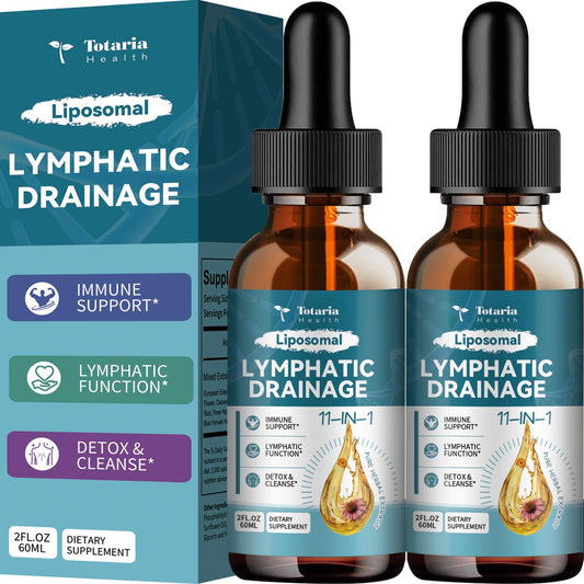Totaria Liposomal Lymph Drops bottle front for daily lymph support