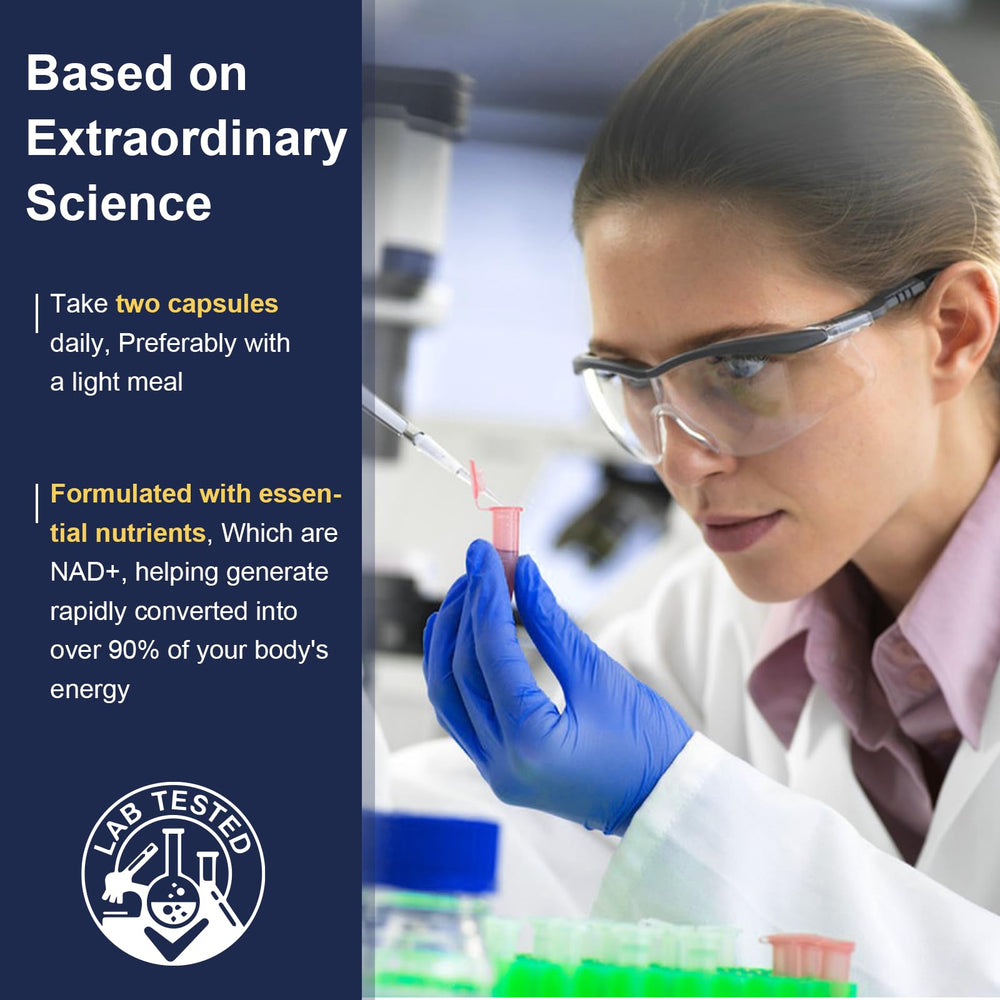 Totaria NAD supplement facts panel for transparency and quality