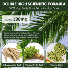 Totaria nettle root capsules highlighting urinary comfort support