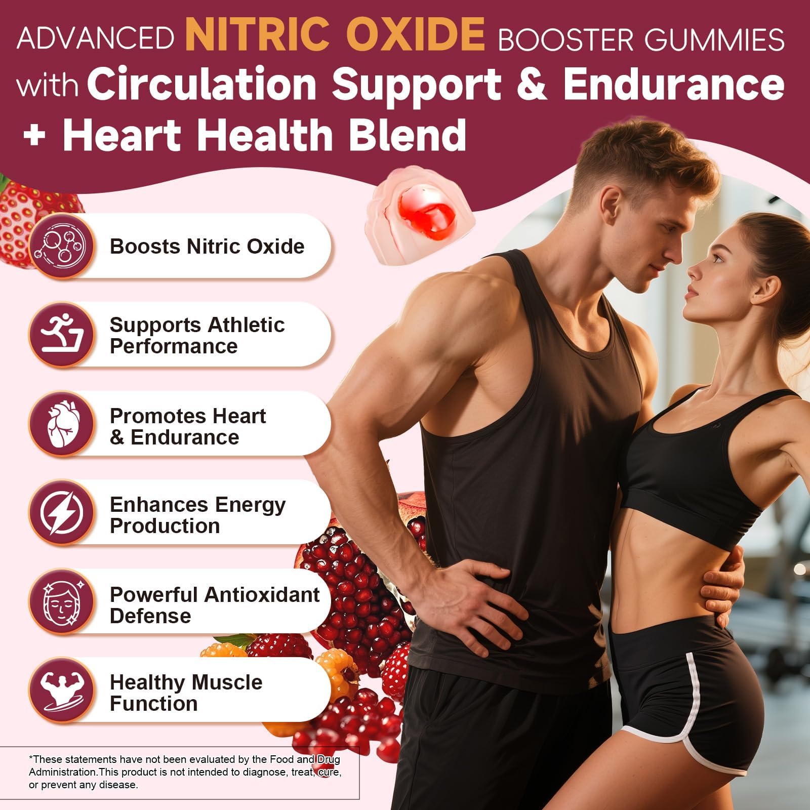 Ingredients list highlights beetroot L-Arginine and L-Citrulline