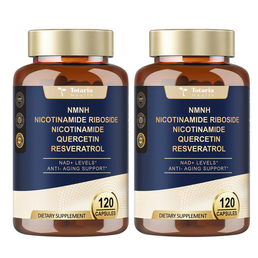 Totaria NMNH bottle front showcases premium NAD+ support formula for daily wellness