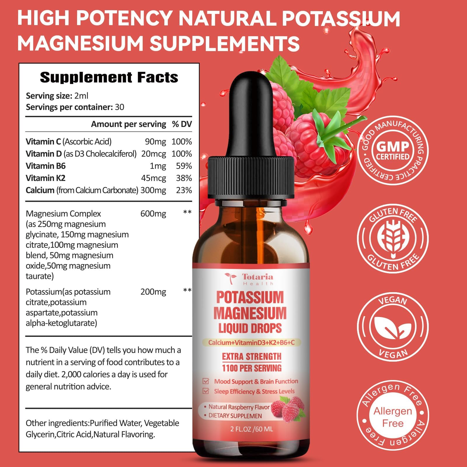 Measuring dropper of Totaria drops for simple daily dosing.