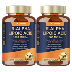 Totaria R-ALA 1000mg bottle front view for daily nerve support use