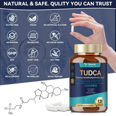Totaria TUDCA glass with water inviting easy consumption and hydration.