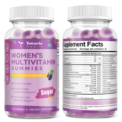 Totaria vegan and gluten-free gummies suitable for daily routines.
