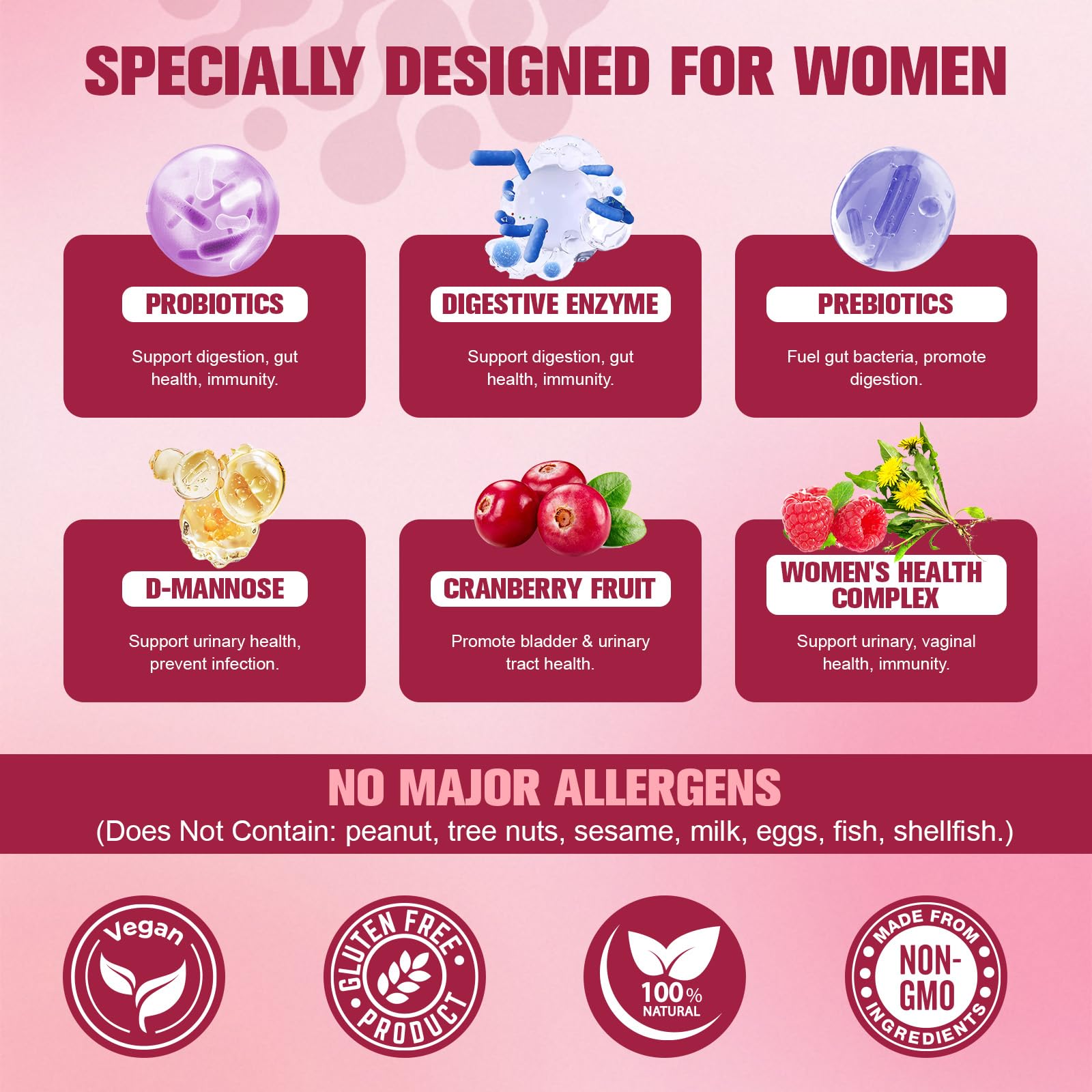 Totaria ingredients panel shows 120B CFUs and 15 strains.