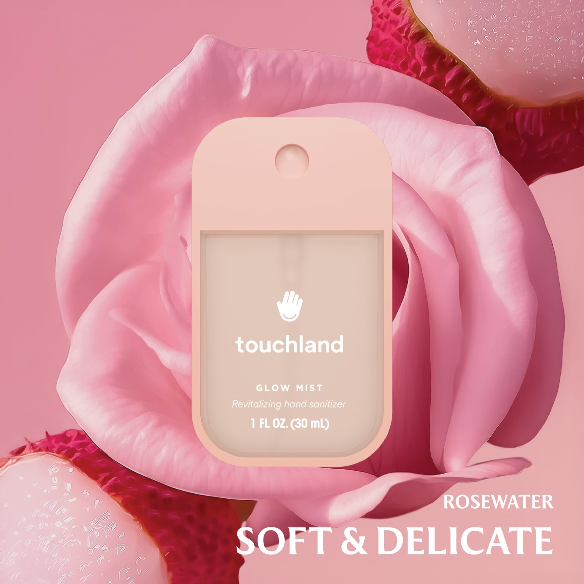 Touchland Gentle Mist texture, fast-absorbing hydration for everyday use.