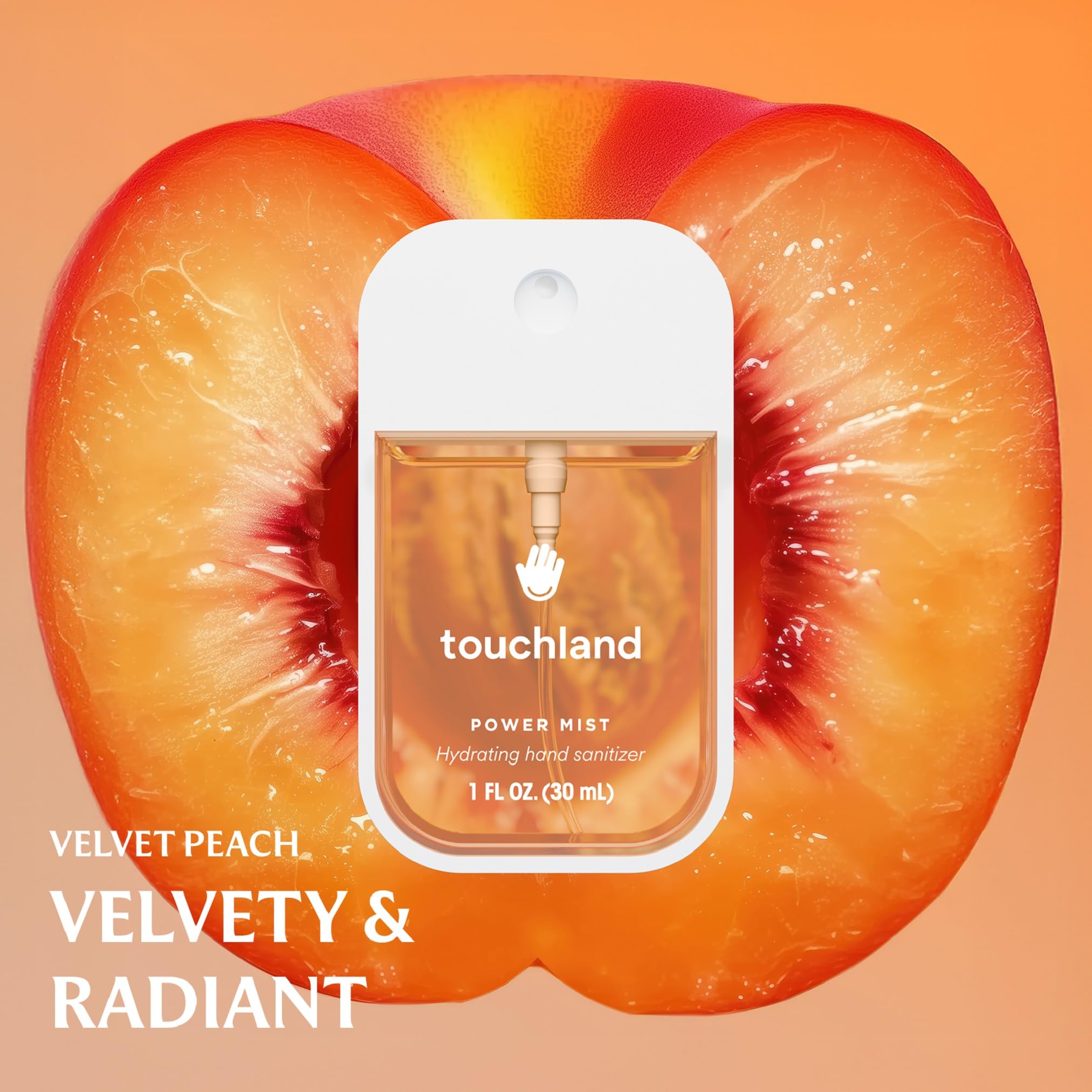 Touchland JUICY 5 Set Mango Passion spray bottle delivering tropical fragrance and light moisture.