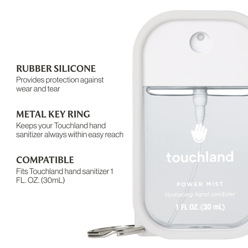 Touchland 1 oz travel-size bottle, ideal for bags and travel.