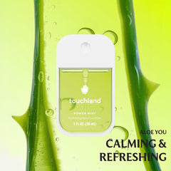 Touchland travel-size sanitizer lineup, compact and convenient for bags.
