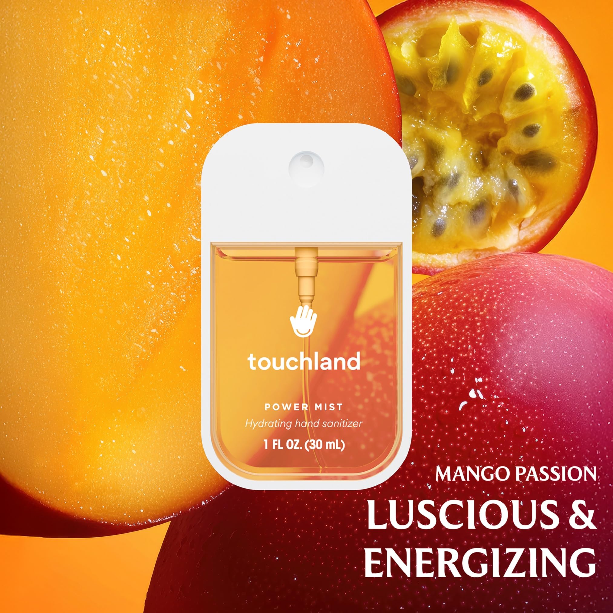 Touchland Wild Watermelon bottle delivering fruity scent and moisturized hands.