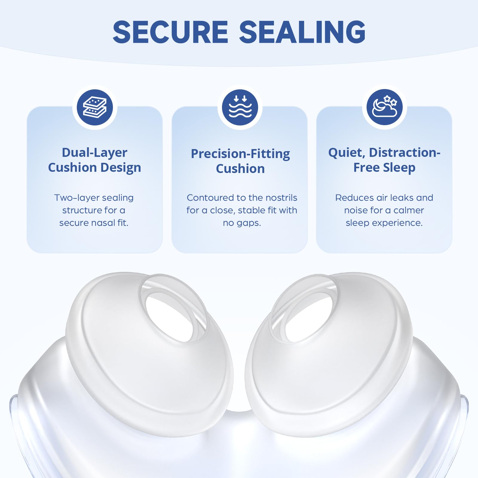 TOY MANIAC AirFit P10 nasal pillow cushion, medium, designed for a gentle seal