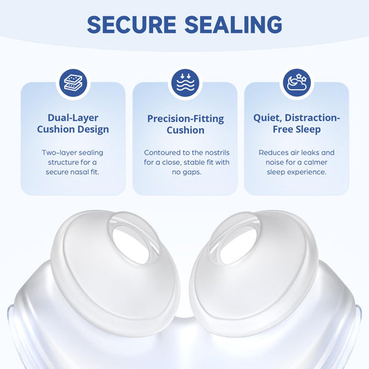 TOY MANIAC AirFit P10 nasal pillow cushion, medium, designed for a gentle seal