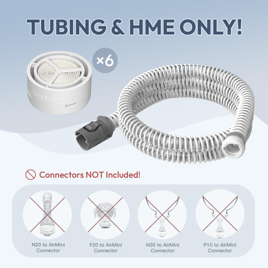 TOY MANIAC replacement CPAP tube airmini demonstrates seamless compatibility for setup.