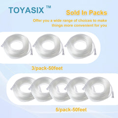 TOYASIX value pack of five 50-foot tubes for backups