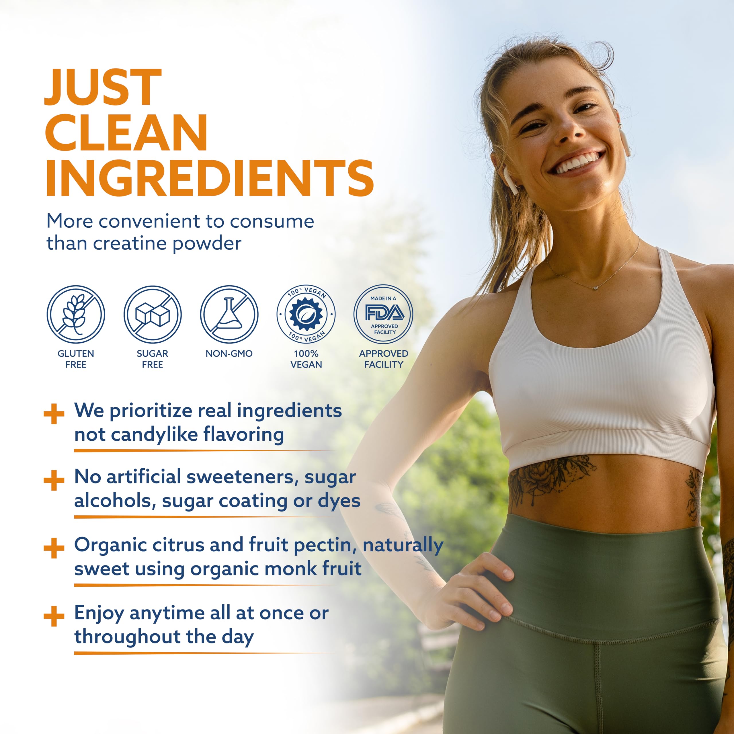 TPN Total Package Nutrition Creatine Monohydrate Gummies berry-flavored close-up, tasty pre-workout option.