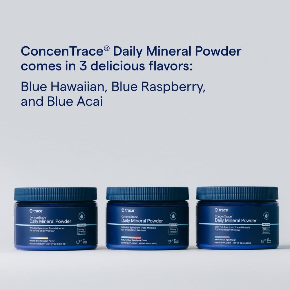 Scoop and bottle shown for easy, daily powder usage.