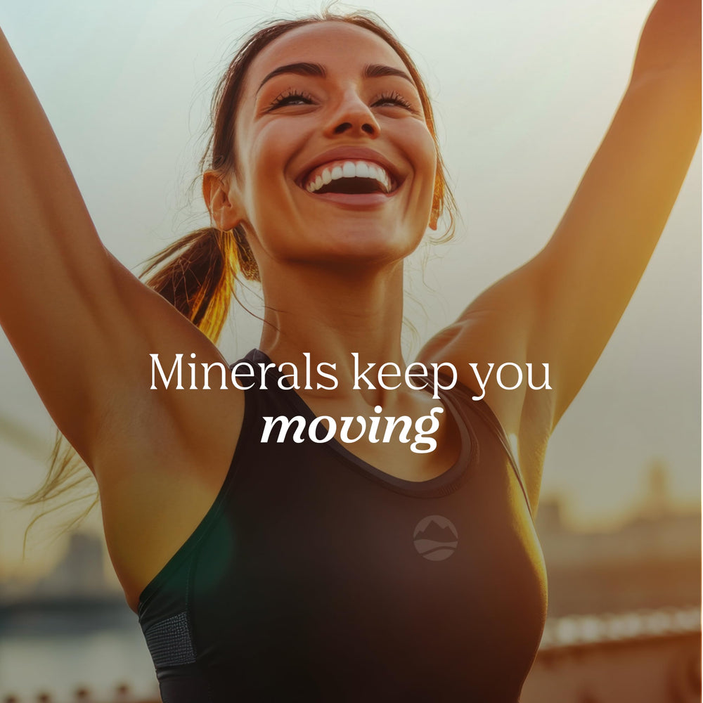 Trace Minerals ConcenTrace drops in a reusable bottle, hinting at sustainability