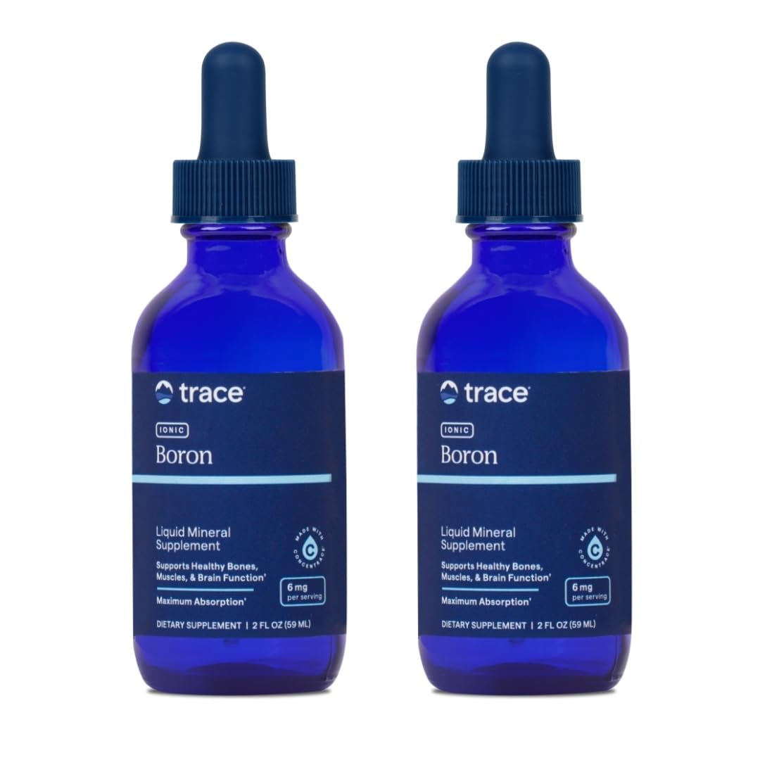 Trace Minerals Ionic Boron bottle for daily bone and muscle support.