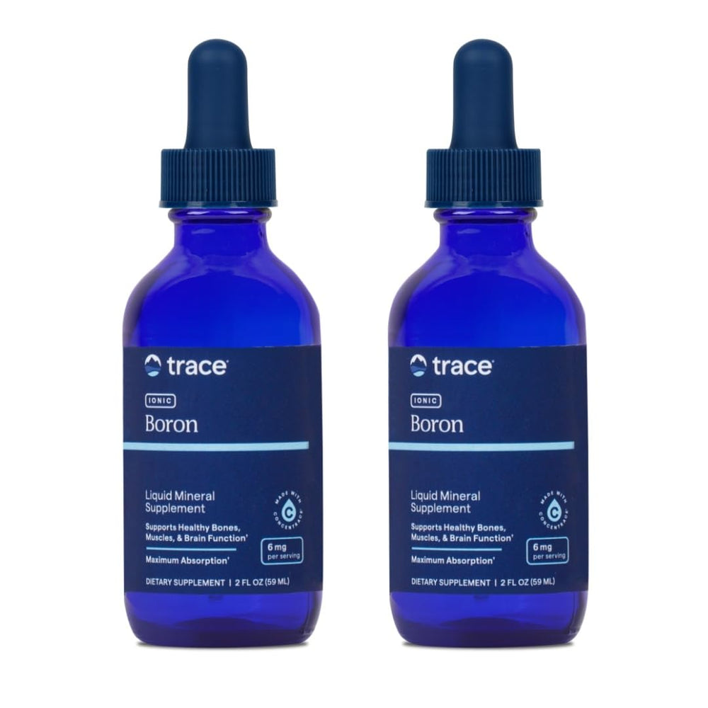 Trace Minerals Ionic Boron bottle for daily bone and muscle support.