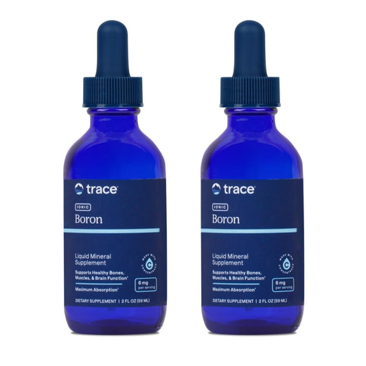 Trace Minerals Ionic Boron bottle for daily bone and muscle support.