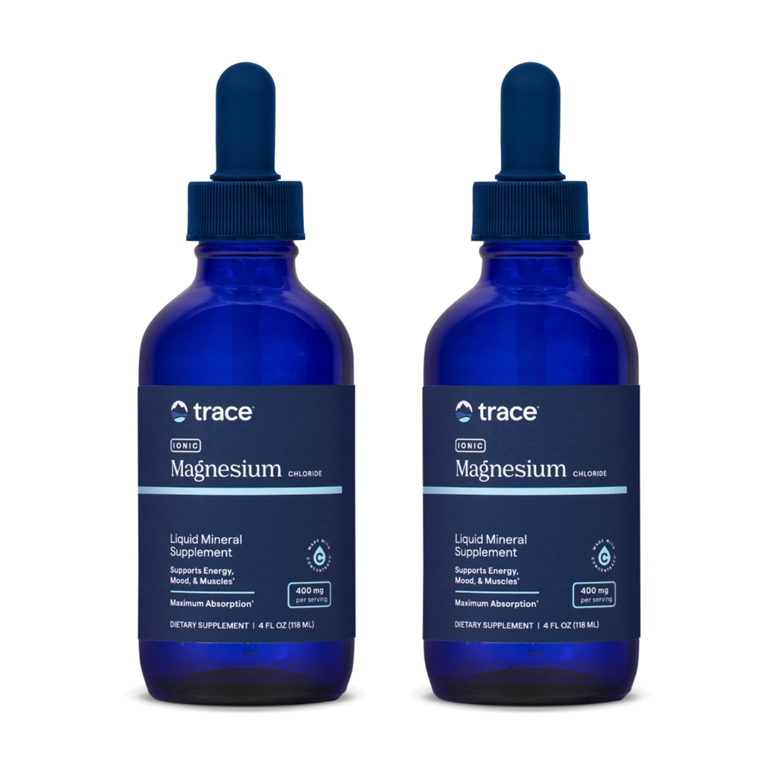 Trace Minerals Ionic Magnesium bottle with dropper for daily mineral support.