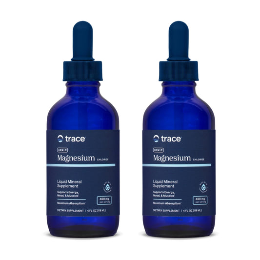 Trace Minerals Ionic Magnesium bottle with dropper for daily mineral support.